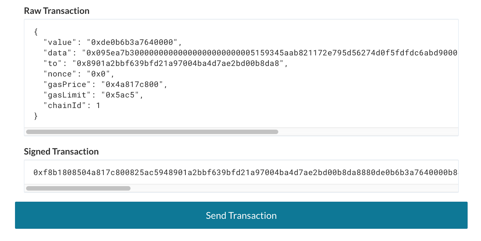 Transaction Send "Transaction Send"